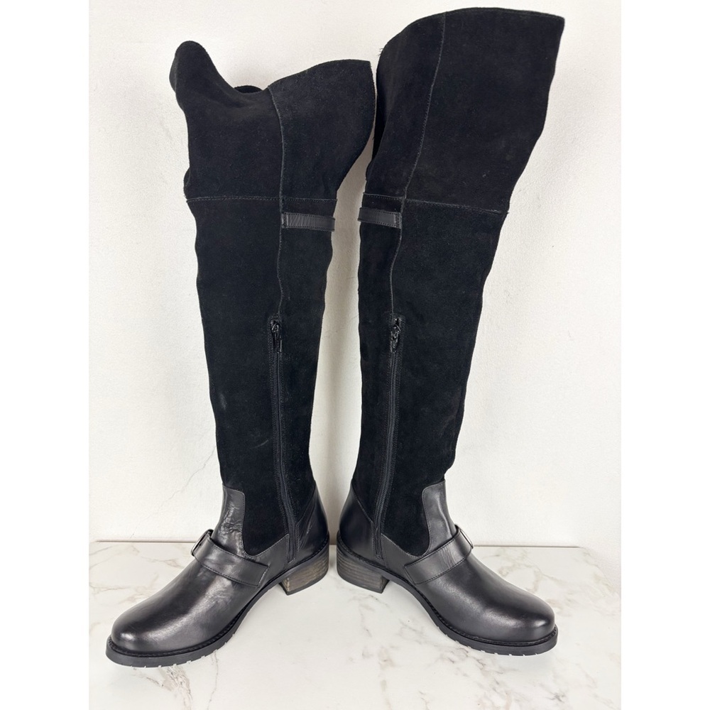 Matisse Lola Black Suede Over The Knee Boots Sz 6.5 - Picture 6 of 11